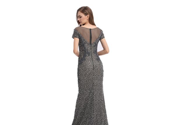 Women ' S Mermaid Elegant Long Sleeve Evening Dresses Lace V - Neck Dress For Party Gowns