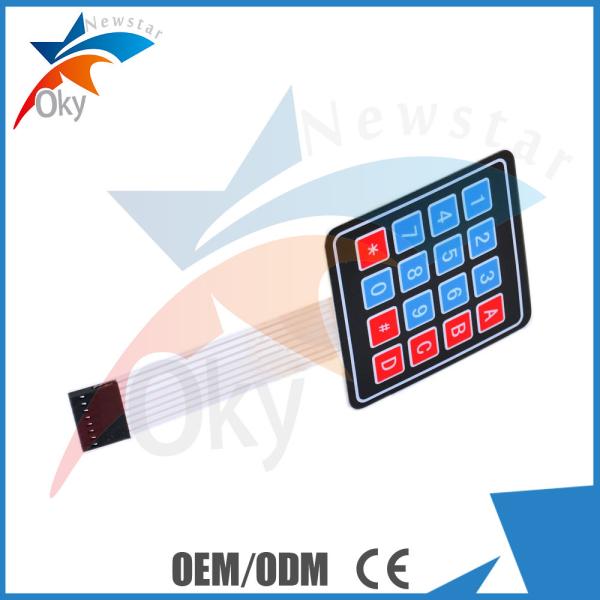 4 x 4 Matrix Array Breadboard For Arduino 16 Key Membrane Switch Keypad