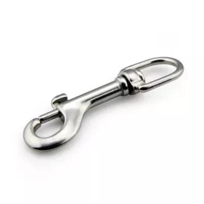 Stainless Steel 304 316 Dog Buckle Swivel Brass Snap Dog Hook with Polished Finish