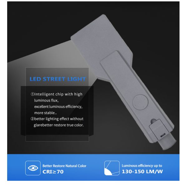 Наводнительный сад IP66 водонепроницаемая дорожная лампа Интегрированная светодиодная мощность светодиодная уличная лампа