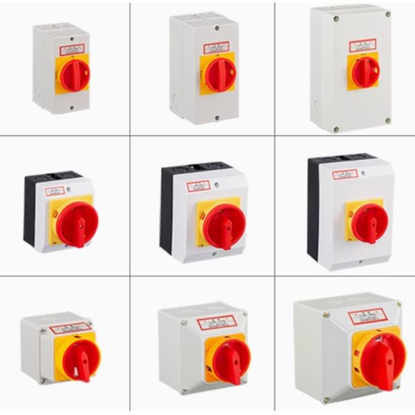 IP65 Waterproof Three-phase Rotary Isolation Disconnect Switch Rotary Cam Switch With Box