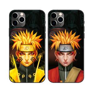 Черный случай телефона сальто аниме 3D линзовидный на Iphone 11