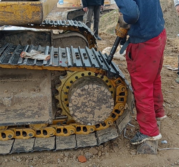 Komatsu Sany Doosan Hitachi Kobelco Hyundai Carter Hyundai Excavator Track Chain Assembly