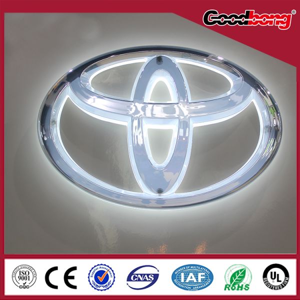 Outdoor 3D LED lighting car dealer signs for car company