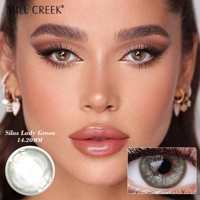 Silas Lady Green 14.2mm Daily Contact Lenses with Power