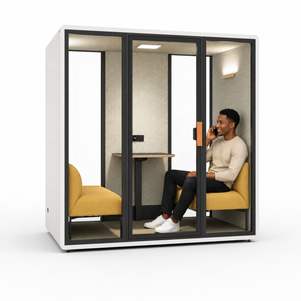 Custom Privacy Phone Booth Acoustic Meeting Cabin Prefab For Office Calls