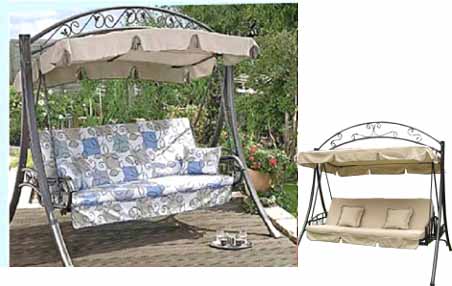 DELUXE 3-SEATER SWING BENCH/BED