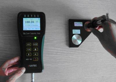 60khz 120khz Eddy Current Electrical Conductivity Meter 12mm Probe Digital Portable