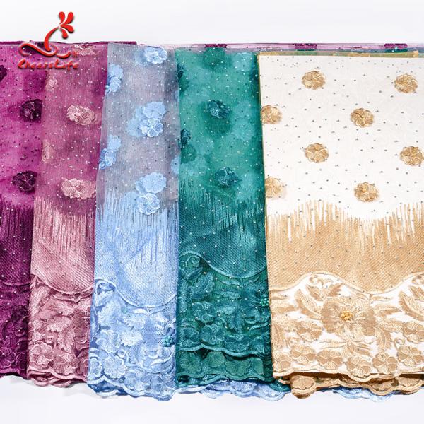 African Swiss Tulle Bridal Lace Fabric For Haute Couture Dress