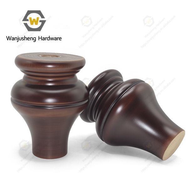 Solid Wood Gourd Cabinet Feet Sofa Support Foot Pads Furniture Feet Wooden Legs Bed Legs