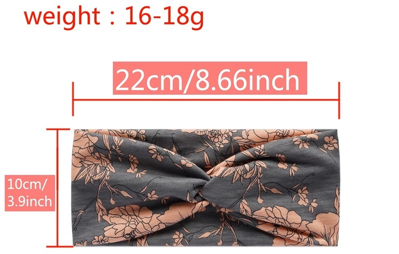Elastic Wide Cotton Sweatband Headband - Perfect For Workout Yoga And Sports