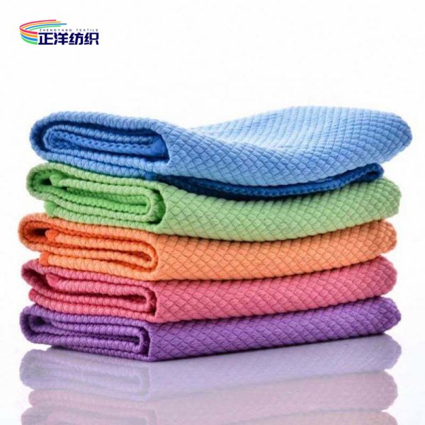 30x40cm 280GSM Shiny French Terry Cloth Window Glass Cleaning Car Polishing Cloth