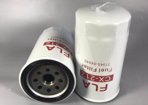 Smooth Flow Excavator Fuel Filter Synthetic Rubber Seal Safety Valve Anti Drainback