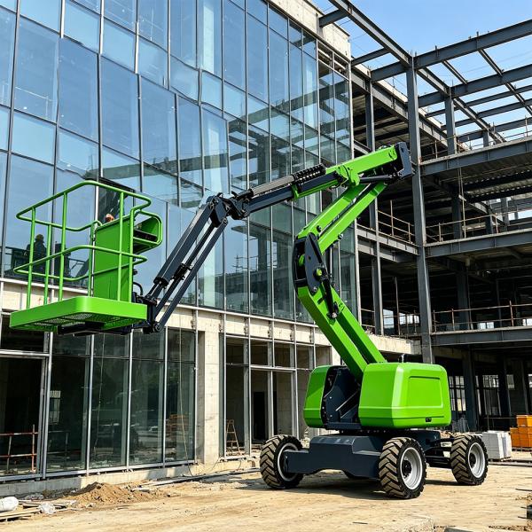 Telandor Diesel Cherry Picker Lift 60 Foot Articulating Boom Lift Customized