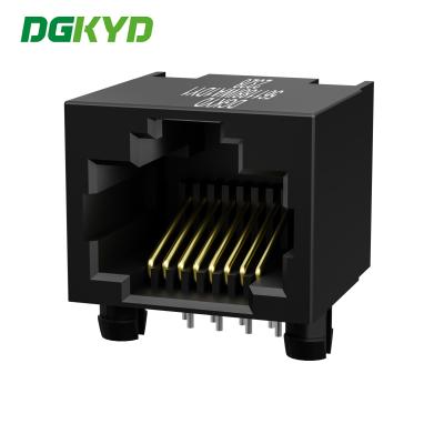 Da luz 8P8C tomada plástica completa livre DGKYD561188IWA1DY1 do lado de 90 graus Rj45 reta