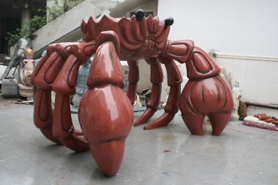 OEM Large Bread Crab Arch Sculpture Of Marine Animals Polishing Surface