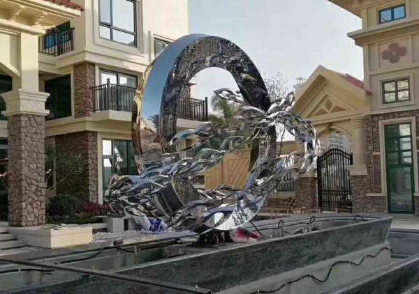 3.0 Meter Height 316L Stainless Steel Large Outdoor Sculpture