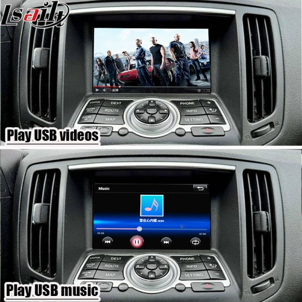 Lsailt 7 Inches Wireless Android Auto CarPlay Screen for Infiniti G37 G25 G35 Skyline 370GT (V36) Q40 2007-2014 HD Touch DisPlay