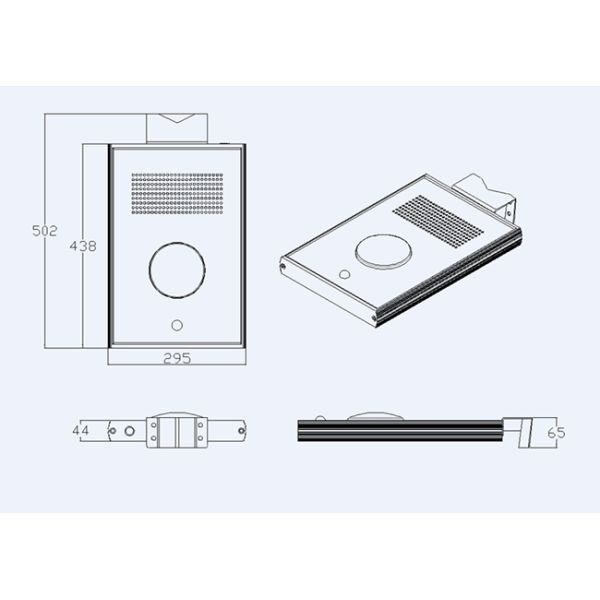 Умные солнечные приведенные в действие света панели солнечных батарей уличных фонарей сада на открытом воздухе