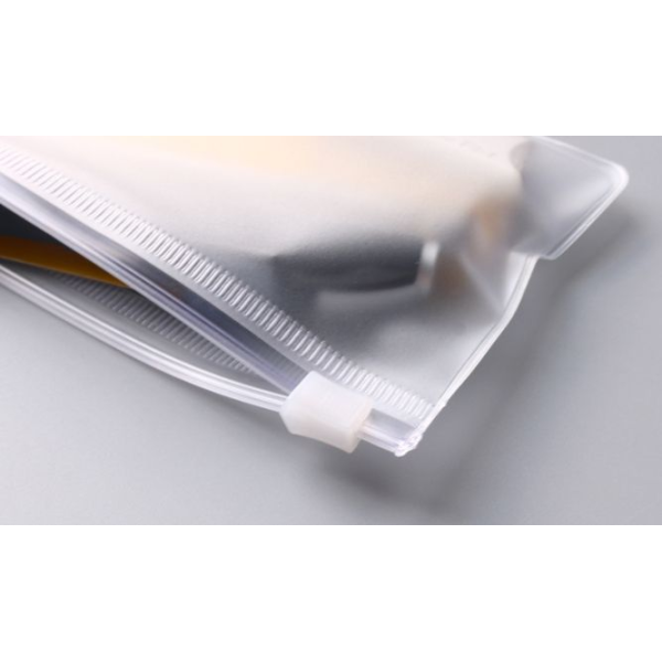 Customized logo matte transparent zipper, zipper design for clothing bags, moisture-proof shoes and socks, intaglio printed surface