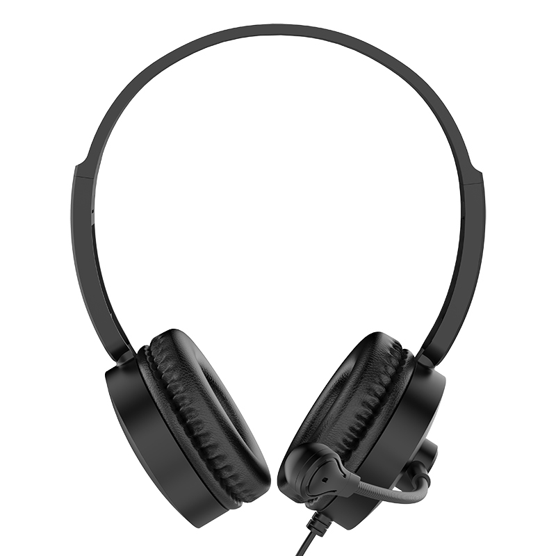 JTY- K3 Head mounted wired headphones with microphone and wired control USB/Type-C/3.5mm multi interface online course learning, customer service, computer headset support OEM/ODM customized products