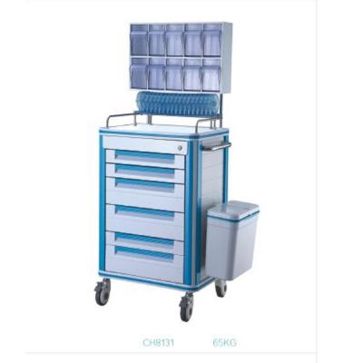 Beautiful Appearance Drug Truck Medical Instrument Trolley Silent Side Ways Medical Emergency Trolley Cart