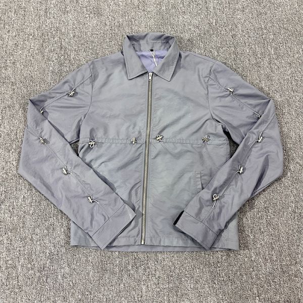 Custom Nylon Work Streetwear Jacket For Men Lightweight Zipper Windbreaker