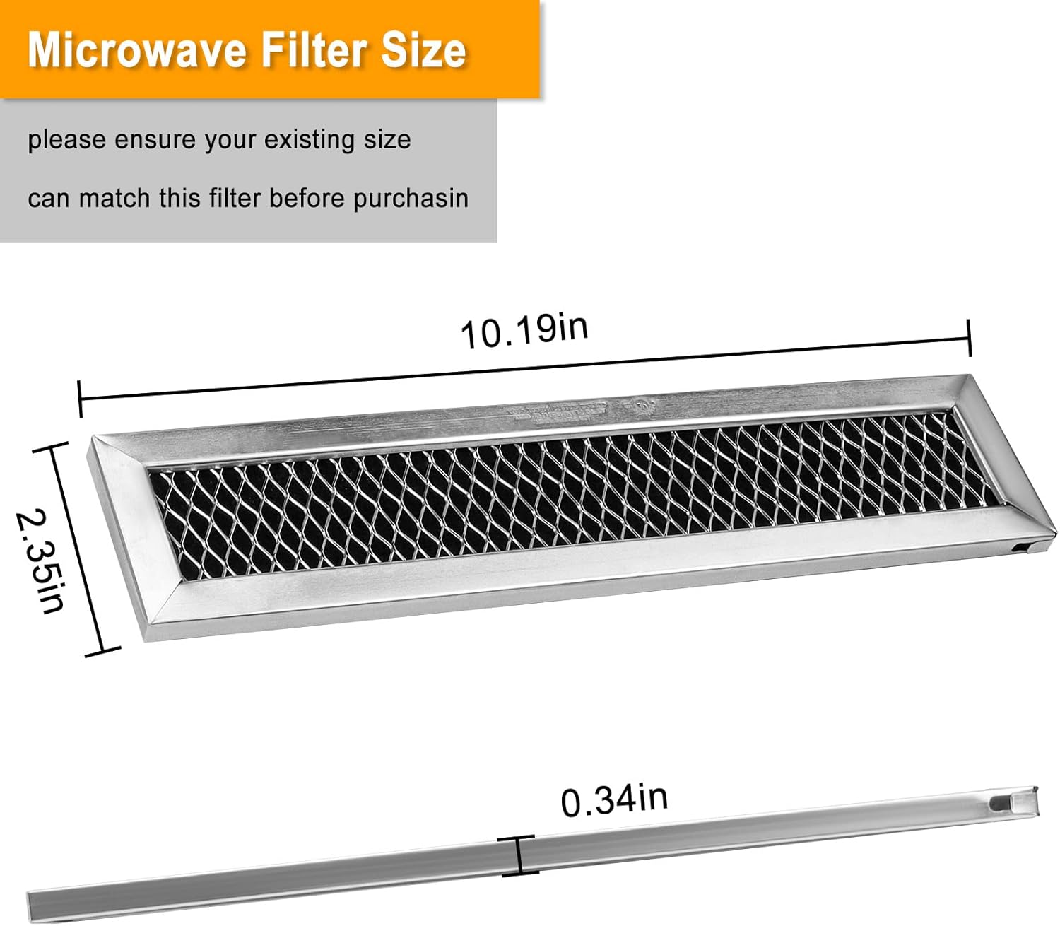 Wholesale Microwave Oven Filter with Activated Carbon Media and Aluminum Frame in Customized Sizes