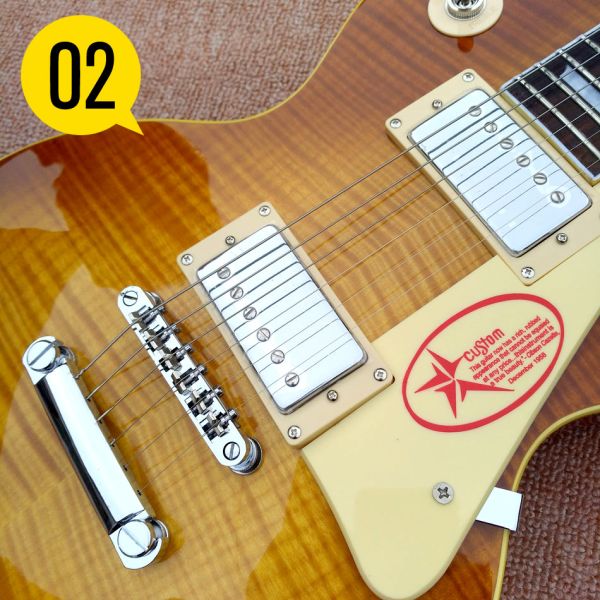 NEW 1959 R9 les Tiger Flame paul electric guitar Standard LP 59 electric guitar