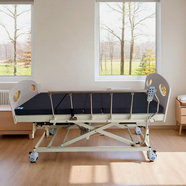 Cama de enfermería eléctrica de tres funciones con marco principal de aleación de aluminio y carga de seguridad de 175 kg