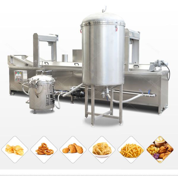 Electric Heating Continuous Conveyor Belt Donut Frying Machine with 580 KG Capacity