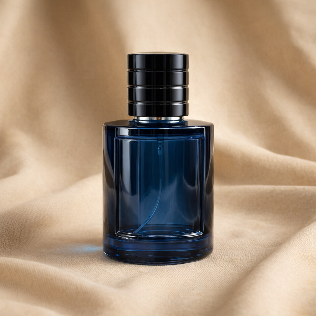 60ml Glass Perfume Bottles Empty Cylinder Spray Magnetic Cap Crimp Neck