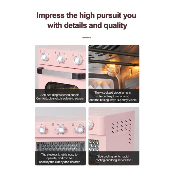 220V 12.7qt Multi Function Toaster Oven Air Fryer 1200W