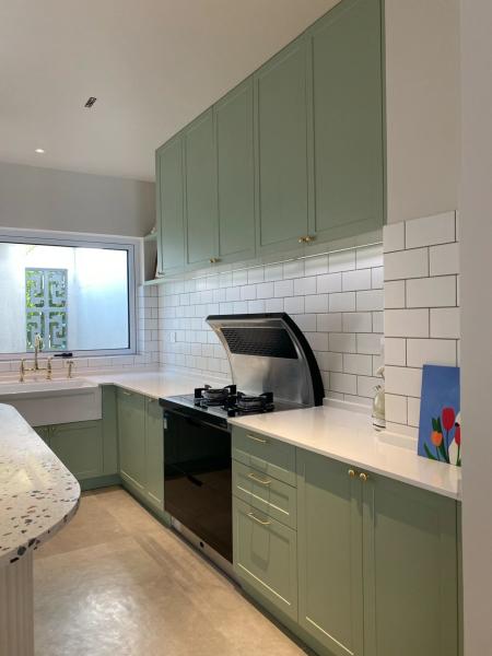 Artificial Stone Export Packing Wooden Furniture Kitchen Cabinets