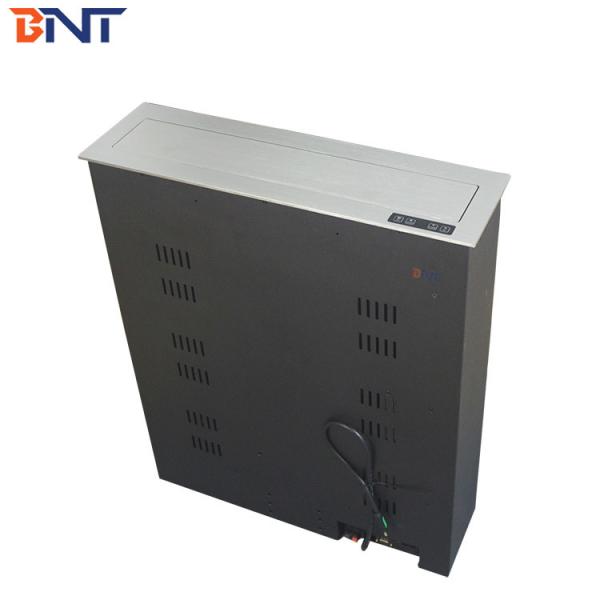 22 Inch Aluminum Alloy Brushed Panel LCD Motorized Lift With RS232 Central Control Sliver