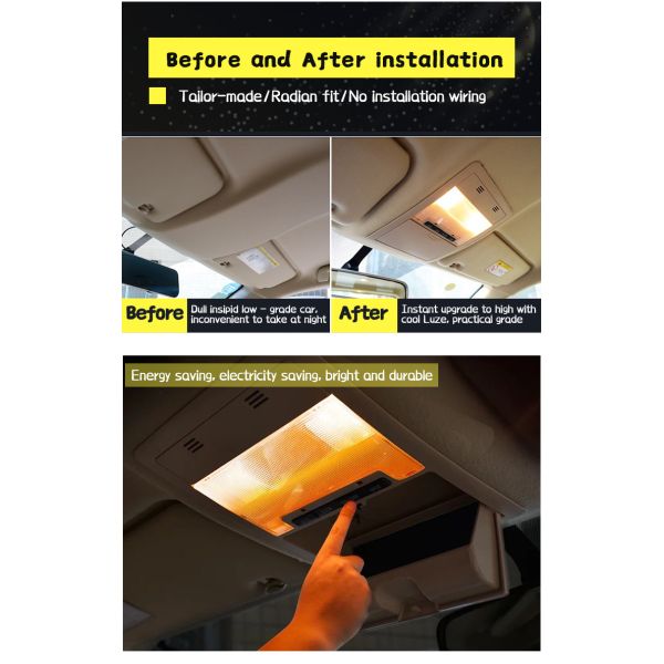 LC200 Car Modification Accessories ABS Plastic Land Cruiser Lights 12V