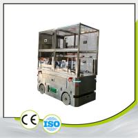 Carga de 50 kg AGV Vehículo guiado automáticamente Tenedor delantero completo Recolector de horquillas paneles LCD Ambiente de trabajo libre de polvo