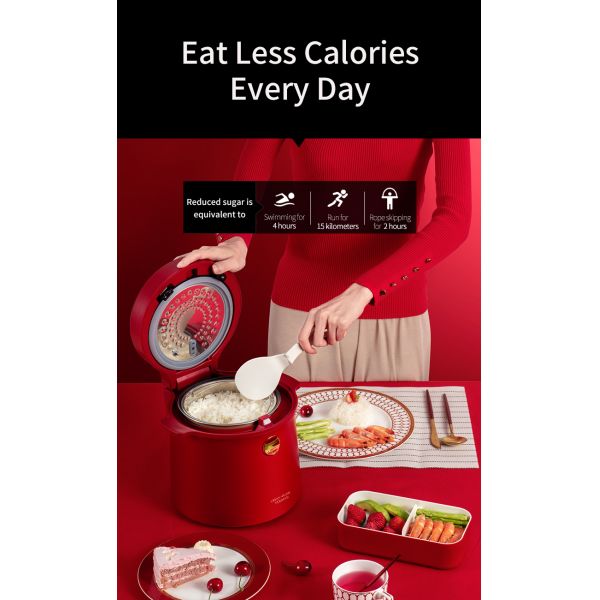 Kitchen SGS De Sugar Mini Rice Cooker Aluminum Alloy 26cm Height