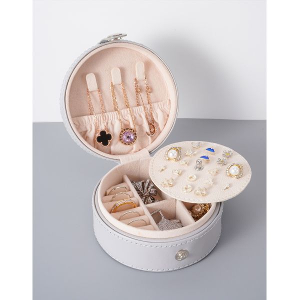 Jewellery Case Velvet Travel Jewelry Box Organizer With Customized Color For Benefit