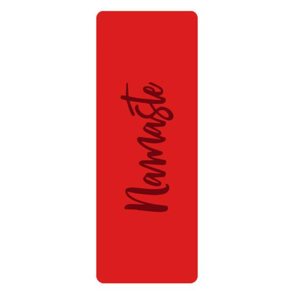 5mm Printed Pu Custom Eco Friendly PU Rubber Pilates Yoga Mat With Namaste Logo