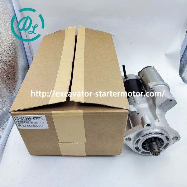EexcavaStart 24V Starter Motor 0-61000-0260 for Excavator 4HK1 Engine