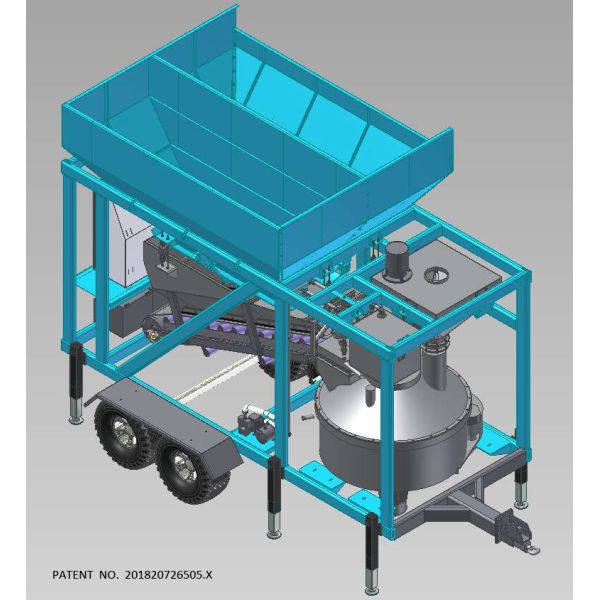 Small Mini Mobile Concrete Batching Plant 30m³/h  Fast Moving