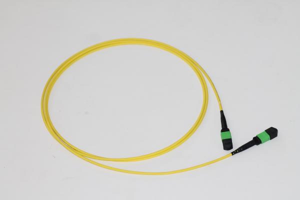 5m MPO Female Single Mode Fiber Patch Cord 12 Fibers OS2 Elite Trunk Cable Yellow