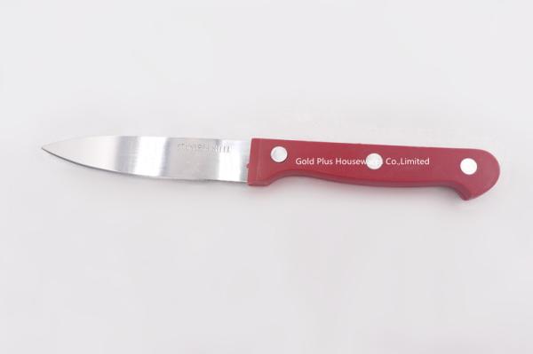 Multifunction black handle stainless steel paring knife stainless steel 0.8mm portable petty knife with sharp blade