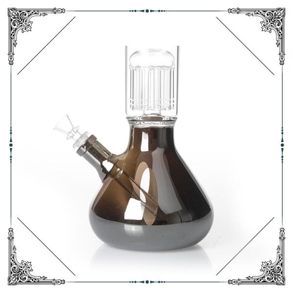 17 Inches Glass Beaker Water Pipe With Ten  Tree Arms Perc And Splash Guard Hookah Bongs