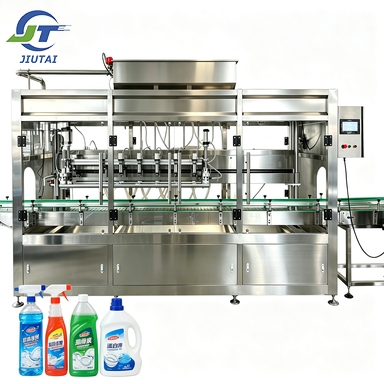 Glass Cleaner Toilet Wash bleach Household Cleaning Chemical Unit Automatic Gear Pump Tracking Filling Machine