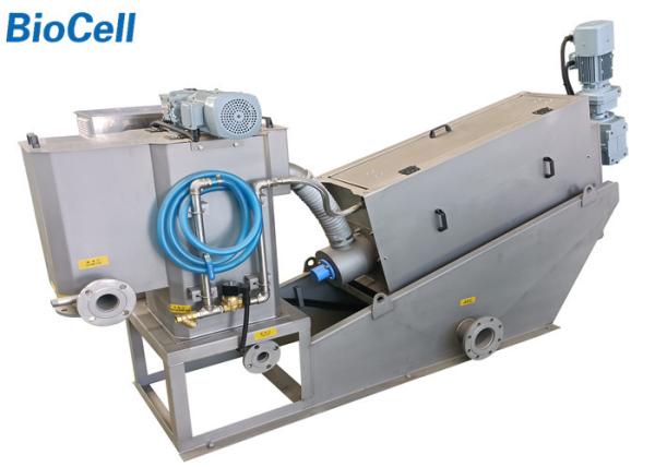 SS316 9m3/H Screw Filter Press Machine 1.95KW Municipal Wastewater Treatment System
