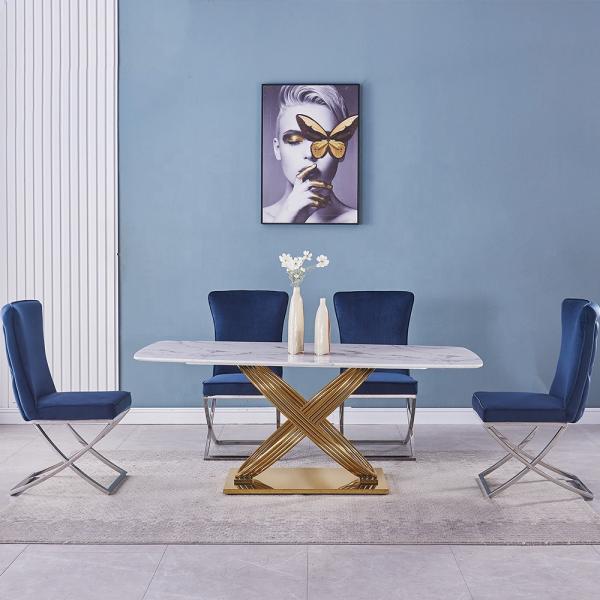 Casual Cafe Bar Custom Stainless Steel Furniture Upholstered Velvet High Chair