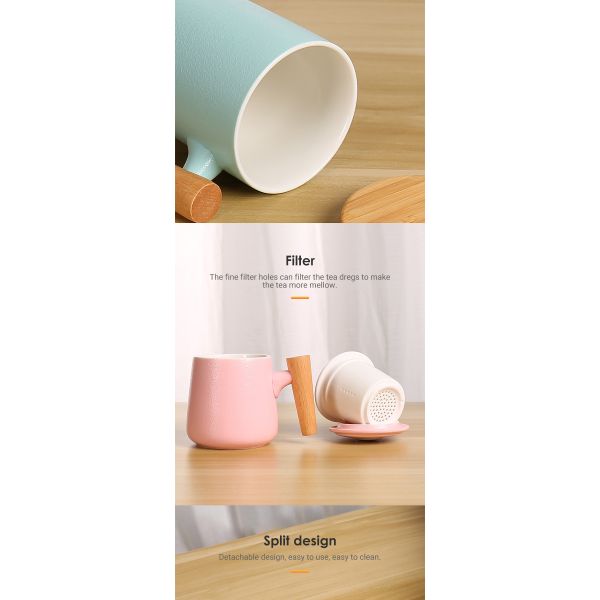 Горячая продажа деревянные ручки чайные чашки чашки высокое качество на заказ подарок керамические чашки для кофе деревянная ручка кофе кружка фарфоровая кружка 30