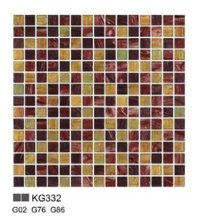 KG series glass mosaic for kitchen decoration KG332